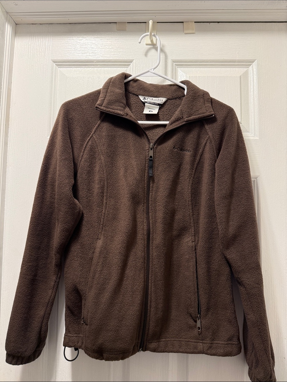 Columbia Brown Teddy Fleece Zip Jacket